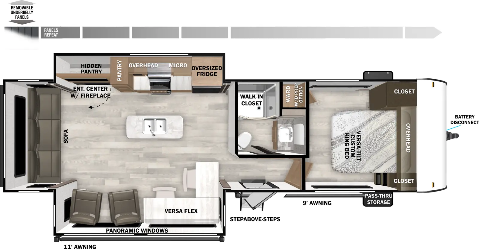 Wildwood 27RE Floorplan